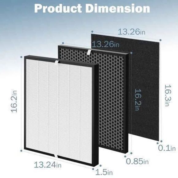 AirDoctor Air Purifier Filter AD3000 8-Pack HEPA Carbon Pre-Filters Bundle - Picture 6 of 7